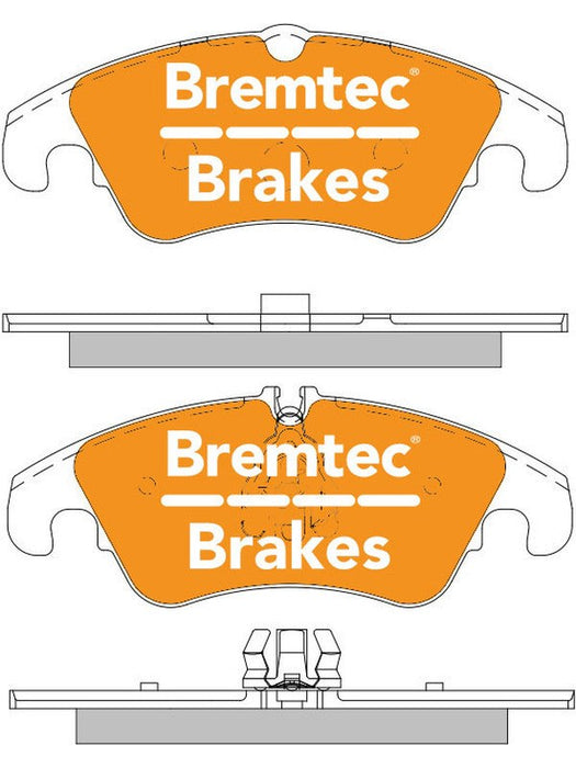 Bremtec Tradeline Brake Pads Set Front BT1407TS Bremtec - Micks Gone Bush