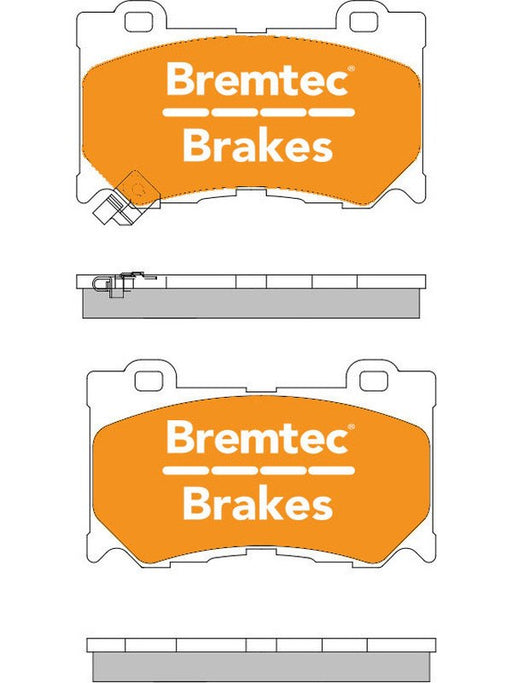 Bremtec Endure 4WD Brake Pad BT1411E Brake Pads Bremtec - Micks Gone Bush