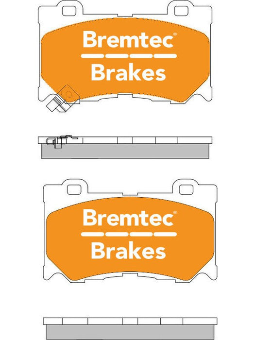 Bremtec Endure 4WD Brake Pad BT1411E Brake Pads Bremtec - Micks Gone Bush