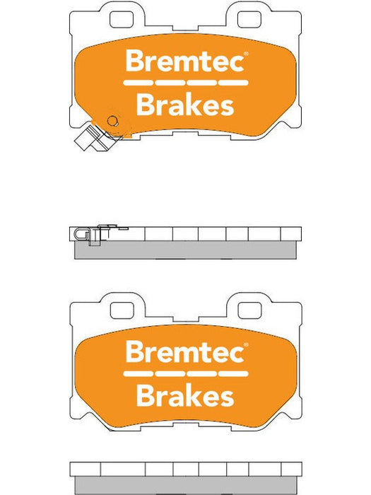 Bremtec Evolve Hybrid-Carbon Brake Pad BT1414EV550 Brake Pads Bremtec - Micks Gone Bush