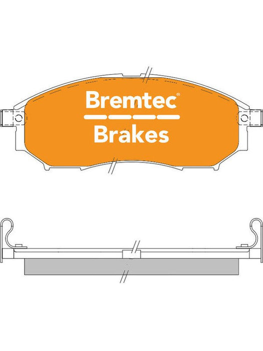 Bremtec Pro-Series Brake Pad BT1430PRO Bremtec - Micks Gone Bush