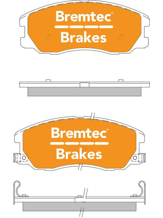 Bremtec Pro-Series Brake Pad BT1439PRO Bremtec - Micks Gone Bush