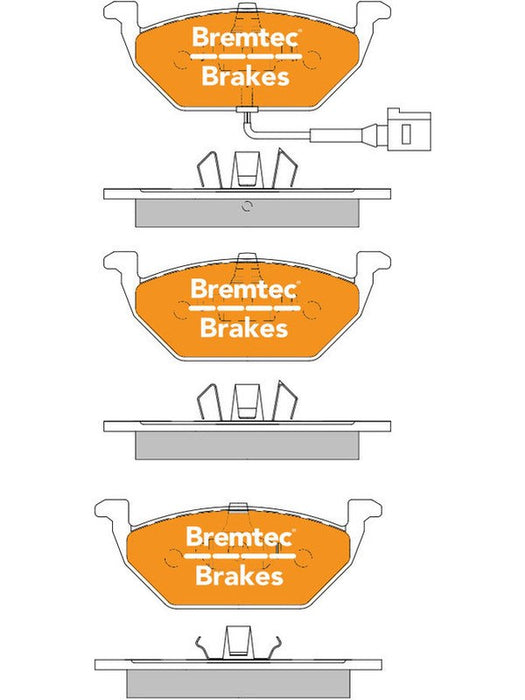 Bremtec Pro-Series Brake Pads BT1455PRO Brake Pads Bremtec - Micks Gone Bush
