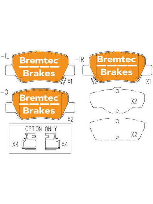 Bremtec Trade Line Brake Pad BT14610TS Bremtec - Micks Gone Bush