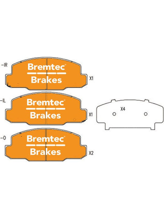 Bremtec Trans-Line Brake Pad BT14670TL Brake Pads Bremtec - Micks Gone Bush