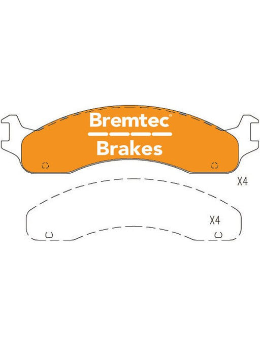 Bremtec Endure 4WD Brake Pad BT146E Bremtec - Micks Gone Bush