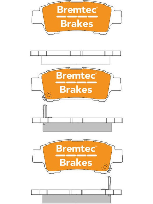 Bremtec Trade Line Brake Pad BT1471TS Bremtec - Micks Gone Bush