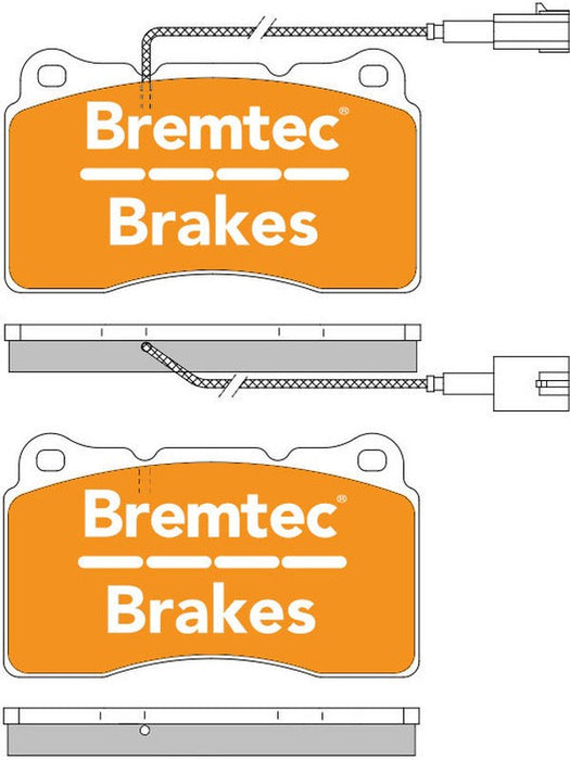Bremtec Evolve Hybrid-Carbon Brake Pad BT1477EV550 Bremtec - Micks Gone Bush