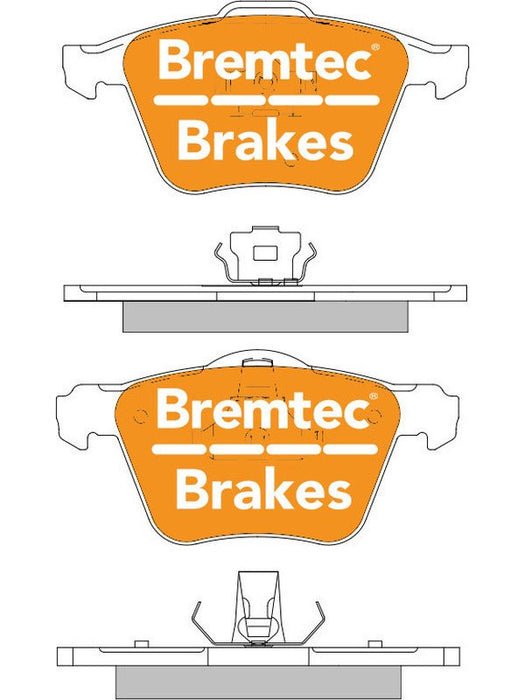 Bremtec Trade Line Brake Pads BT1480TS Bremtec - Micks Gone Bush
