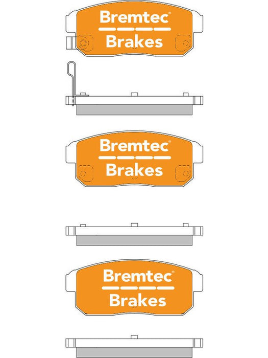 Bremtec Evolve Hybrid-Carbon Brake Pad BT1485EV550 Brake Pads Bremtec - Micks Gone Bush