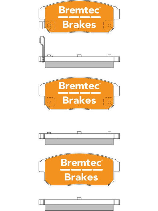 Bremtec Endure 4WD Brake Pad BT1485E Bremtec - Micks Gone Bush