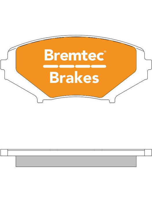 Bremtec Evolve Hybrid-Carbon Brake Pad BT1486EV550 Brake Pads Bremtec - Micks Gone Bush