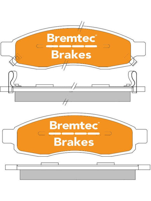 Bremtec Endure 4WD Brake Pad BT1492E Bremtec - Micks Gone Bush