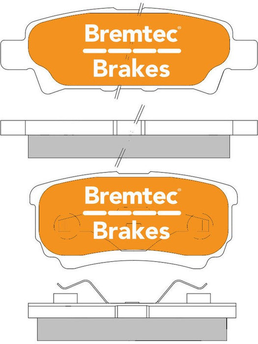 Bremtec Endure 4WD Brake Pad BT1516E Brake Pads Bremtec - Micks Gone Bush