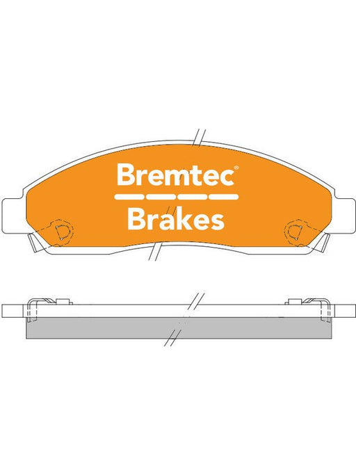 Bremtec Endure 4WD Brake Pad BT1518E Bremtec - Micks Gone Bush