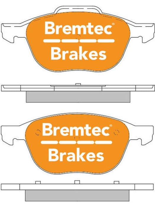 Bremtec Pro-Series Brake Pad BT1523PRO Bremtec - Micks Gone Bush