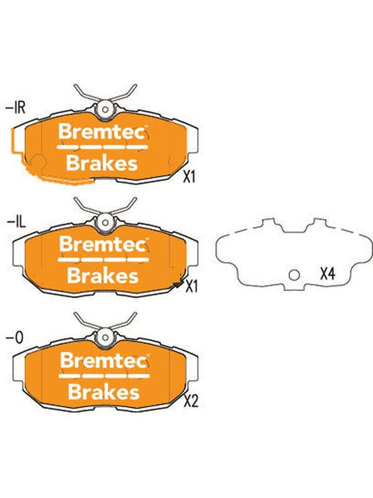 Bremtec Evolve Hybrid-Carbon Brake Pad BT15400EV550 Brake Pads Bremtec - Micks Gone Bush