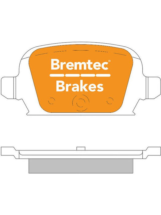 Bremtec Trade Line Brake Pad BT1581TS Bremtec - Micks Gone Bush