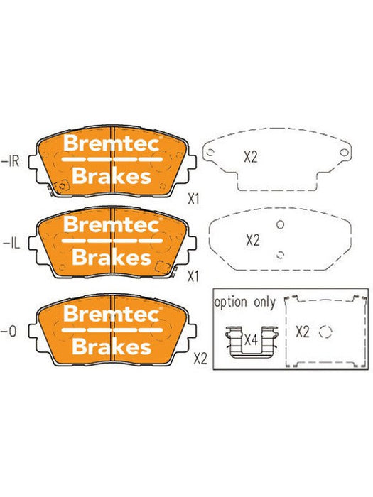 Bremtec Trade Line Brake Pad BT15820TS Brake Pads Bremtec - Micks Gone Bush