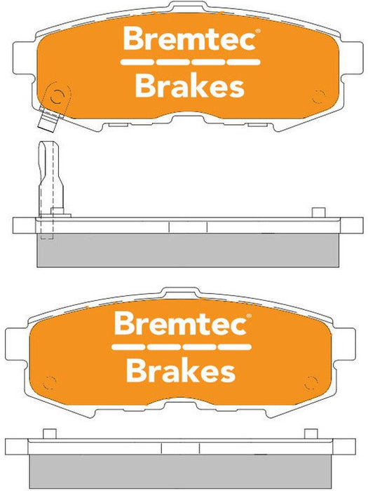 Bremtec Trade Line Brake Pad BT1627TS Bremtec - Micks Gone Bush