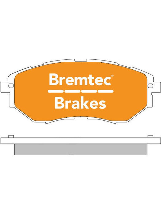 Bremtec Evolve Hybrid-Carbon Brake Pad BT1633EV550 Bremtec - Micks Gone Bush