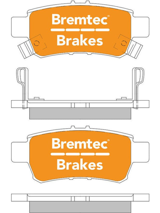 Bremtec Trade Line Brake Pad BT1641TS Bremtec - Micks Gone Bush