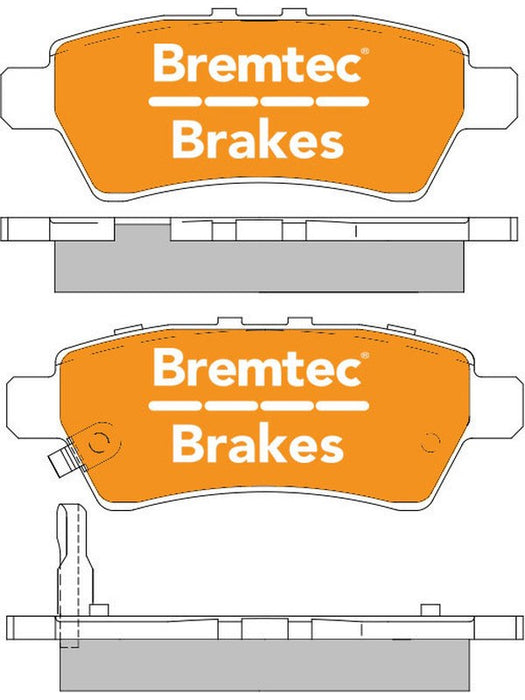 Bremtec Endure 4WD Brake Pad BT1653E Bremtec - Micks Gone Bush