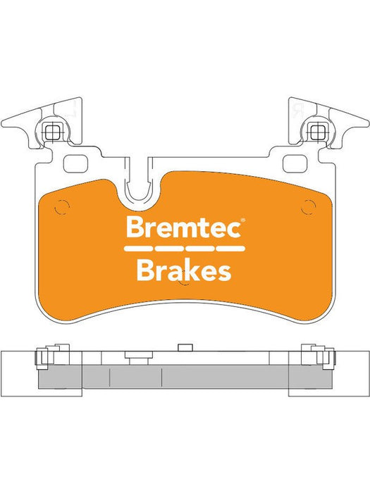 Bremtec Evolve Hybrid-Carbon Brake Pad BT1738EV550 Brake Pads Bremtec - Micks Gone Bush