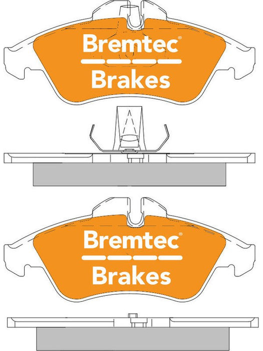 Bremtec Pro-Series Brake Pad BT1743PRO Bremtec - Micks Gone Bush