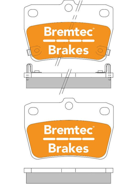 Bremtec Endure 4WD Brake Pad BT1757E Bremtec - Micks Gone Bush