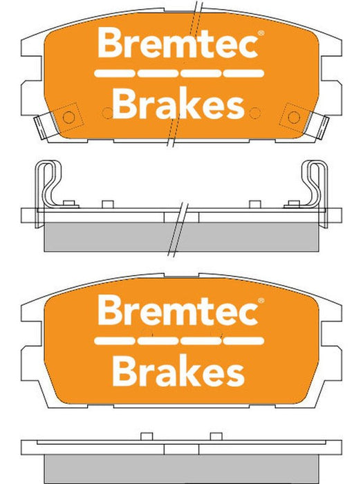 Bremtec Pro-Series Brake Pad BT1776PRO Bremtec - Micks Gone Bush