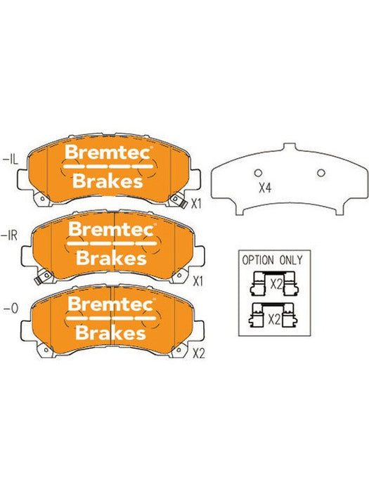 Bremtec Pro-Series Brake Pad BT1778PRO Bremtec - Micks Gone Bush