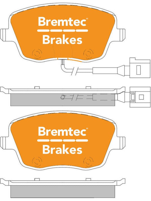 Bremtec Trade Line Brake Pad BT1798TS Bremtec - Micks Gone Bush