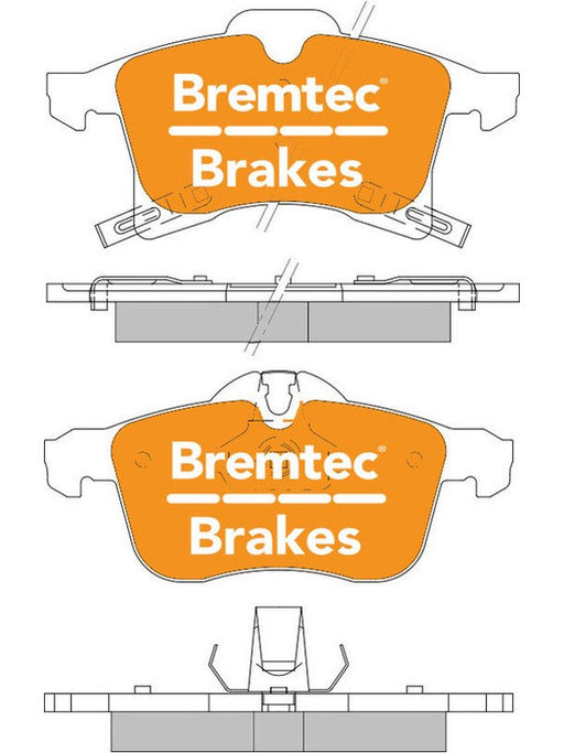 Bremtec Ultra Ceramic Brake Pad BT1803ULT Bremtec - Micks Gone Bush