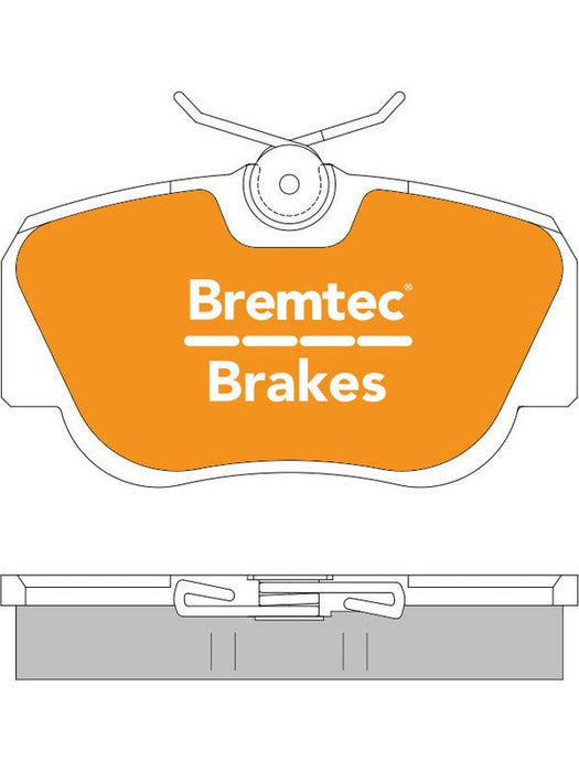 Bremtec Trade Line Brake Pad BT1812TS Bremtec - Micks Gone Bush