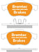 Bremtec Trade-Line Brake Pads Set Laguna Ii Kg0/1 50mm Clip BT1816TS Brake Pads Bremtec - Micks Gone Bush