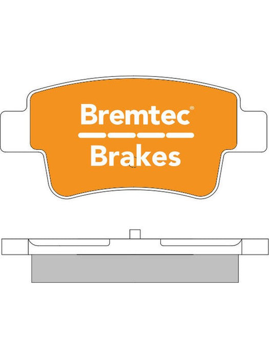 Bremtec Trade Line Brake Pad BT1834TS Bremtec - Micks Gone Bush