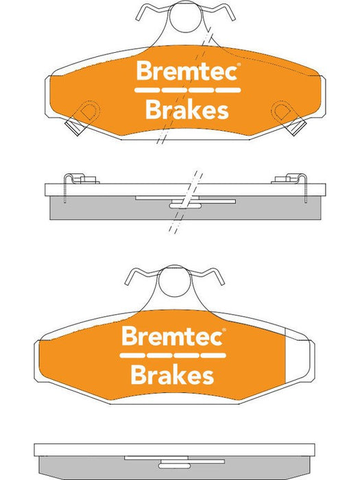 Bremtec Endure 4WD Brake Pad BT1847E Bremtec - Micks Gone Bush