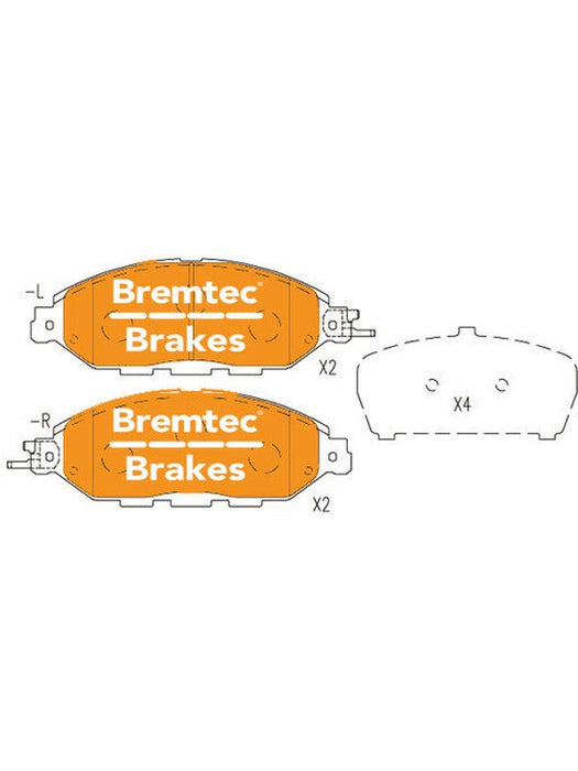 Bremtec Trade Line Brake Pad BT18630TS Bremtec - Micks Gone Bush