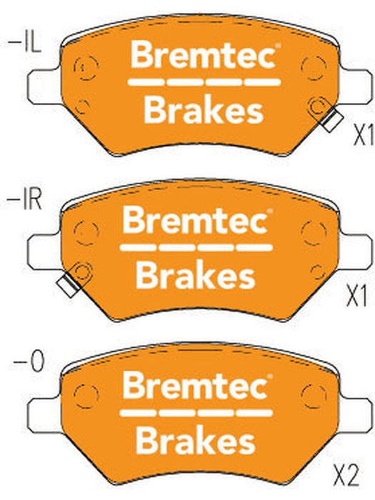 Bremtec Trade Line Brake Pad BT1864TS Brake Pads Bremtec - Micks Gone Bush