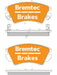 Bremtec Evolve Hybrid-Carbon Brake Pad BT1886EV550 Brake Pads Bremtec - Micks Gone Bush