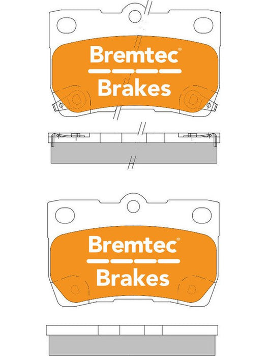 Bremtec Trade Line Brake Pad BT1888TS Bremtec - Micks Gone Bush