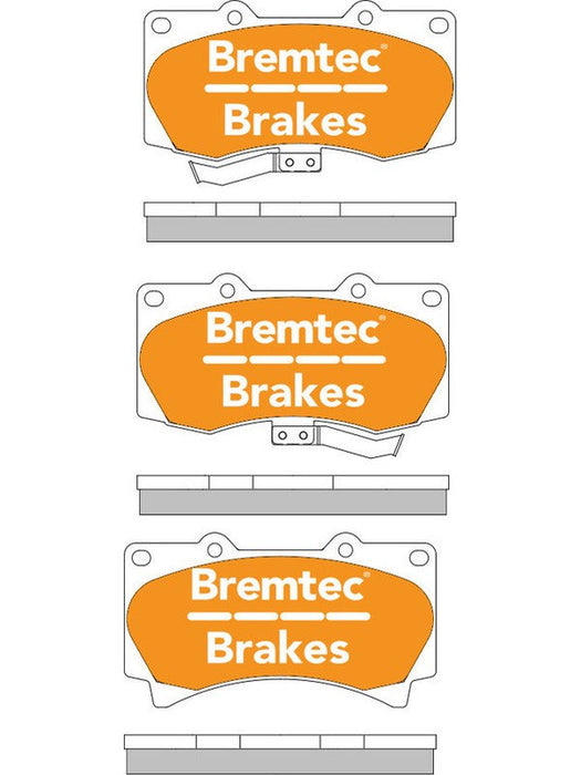 Bremtec Pro-Series Brake Pad BT1890PRO Bremtec - Micks Gone Bush