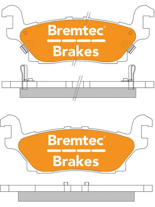 Bremtec Endure 4WD Brake Pad BT1891E Bremtec - Micks Gone Bush
