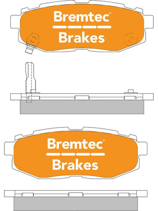 Bremtec Endure 4WD Brake Pad BT1892E Brake Pads Bremtec - Micks Gone Bush