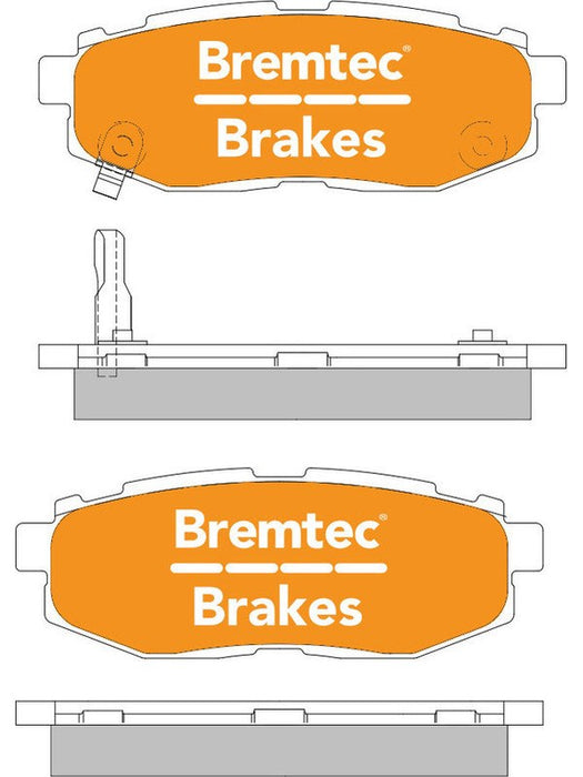 Bremtec Endure 4WD Brake Pad BT1892E Brake Pads Bremtec - Micks Gone Bush