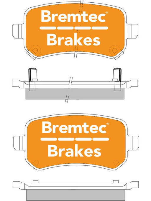 Bremtec Endure 4WD Brake Pad BT1905E Bremtec - Micks Gone Bush