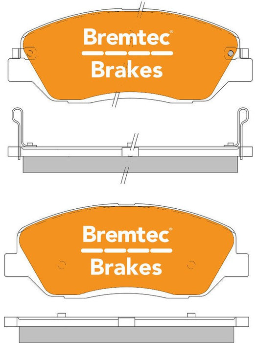 Bremtec Pro-Series Brake Pad BT1934PRO Bremtec - Micks Gone Bush