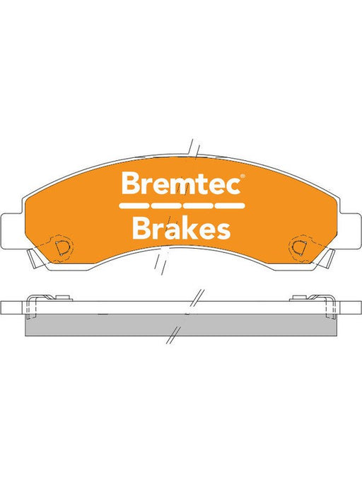 Bremtec Endure 4WD Brake Pad BT1942E Brake Pads Bremtec - Micks Gone Bush