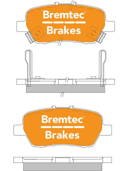 Bremtec Ultra Ceramic Brake Pad BT1958ULT Bremtec - Micks Gone Bush